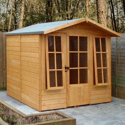 Shire Chatsworth 7X7Ft Summerhouse Single Door 12mm T&g