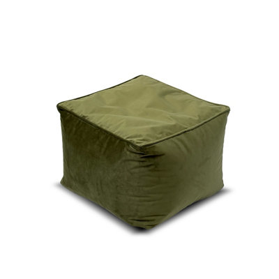 Core Cube Bean Bag CubeOlive from B&Q