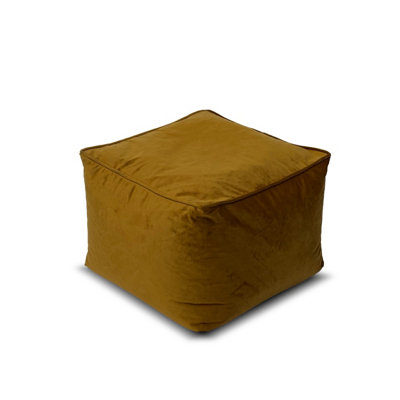 Core Cube Bean Bag CubeSaffron from B&Q