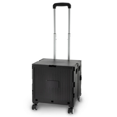 B&Q -  Black Plastic Folding Craft/ Sewing & Hobby Trolley