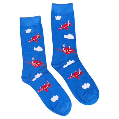 Jess & Lou Mens Novelty Jets Socks 7-11 from B&Q
