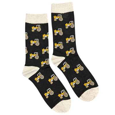 Jess & Lou Mens Novelty Tractor Socks 7-11 from B&Q