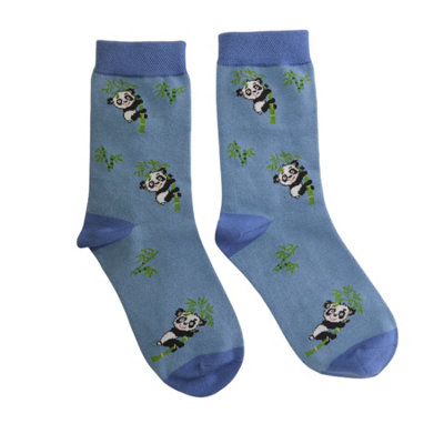 Jess & Lou Womens Novelty Panda Socks 4-7 from B&Q