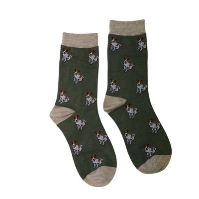 Jess & Lou Womens Novelty Terrier Socks 4-7 from B&Q