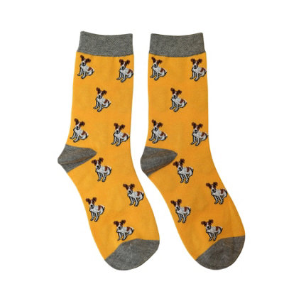 Jess & Lou Womens Novelty Terrier Socks 4-7 from B&Q