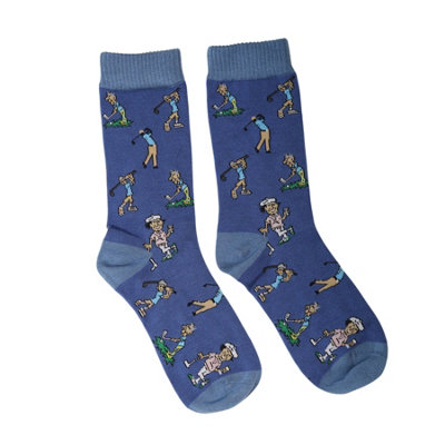 Jess & Lou Mens Novelty Golf Socks 7-11 from B&Q