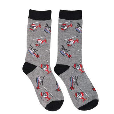 Jess & Lou Mens Novelty Helicopter Socks 7-11 from B&Q