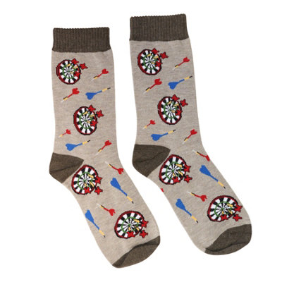 Jess & Lou Mens Novelty Darts Socks 7-11 from B&Q