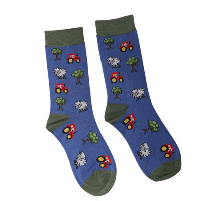 Jess & Lou Mens Novelty Farmyard Socks 7-11 from B&Q