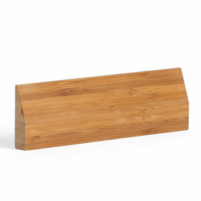 B&Q -  Chamfered Bamboo Door Architrave Set 70mm (2X 2.1M + 1X 1M) In Dark Bamboo