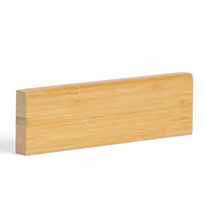 B&Q -  Pencil Round Bamboo Door Architrave Set 70mm (2X 2.1M + 1X 1M) In Light Bamboo