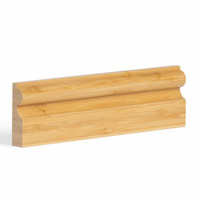 B&Q -  Torus Bamboo Door Architrave Set 70mm (2X 2.1M + 1X 1M) In Light Bamboo