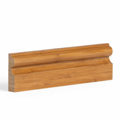 B&Q -  Torus Bamboo Door Architrave Set 70mm (5X 2.1M) In Dark Bamboo