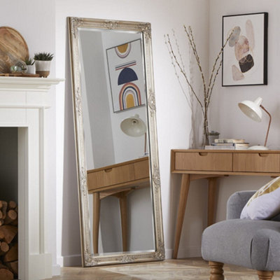 The Online Mirror Shop Leaner Mirror Highbury Rectangular Shape With Champagne Frame- H 165Cm X W 74Cm For Hanging In Living Room Or Dining Room from B&Q