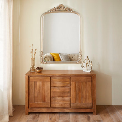 The Online Mirror Shop Chatsworth Champagne Rectangular Wall MirrorElegant Frame DesignH 112Cm X W 80Cm from B&Q