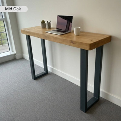B&Q -  Chunky Standing WorkstationMid Oak