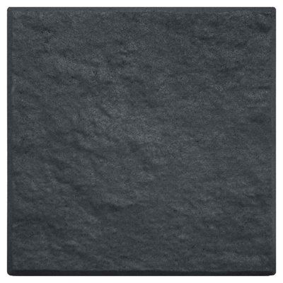 B&Q -  Square Stomp Stone Graphite Grey 30Cm X 30Cm