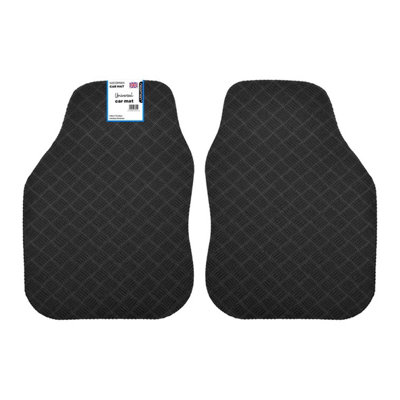 Nicoman Universal Car Mats Heavy-Duty Rubber Car MatsFront Set from B&Q
