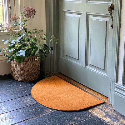 Nicoman Pvc Coir Non-Slip Halfmoon Doormat For Entrance Areas from B&Q