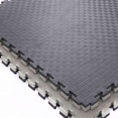 Nicoman 40Mm Premium Reversible And Eva Tatami Foam Mats 4 Pieces Black/Grey
