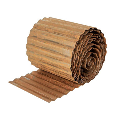 Nicoman Metal Garden Edging BorderHeavy Duty Galvanised Steel Lawn Flexible Diy Landscape For TreesFlower BedsAnd Plants from B&Q