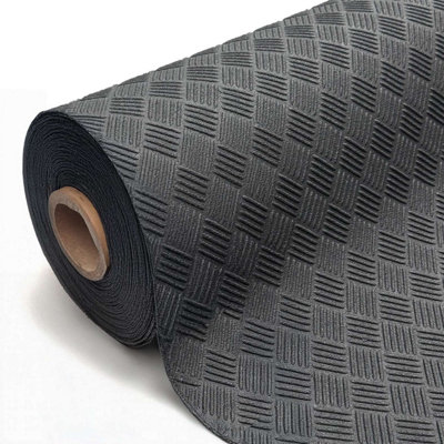 B&Q -  1.7M Wide Rubber Flooring Matting Roll 4mm Thick Workshop Garage Shed Van Non-Slip Flooring
