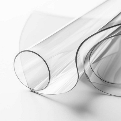 Nicoman Tablecloth 2mm Thick Transparent Pvc Table Protector 1.45M Wide Custom Length By The Meter from B&Q