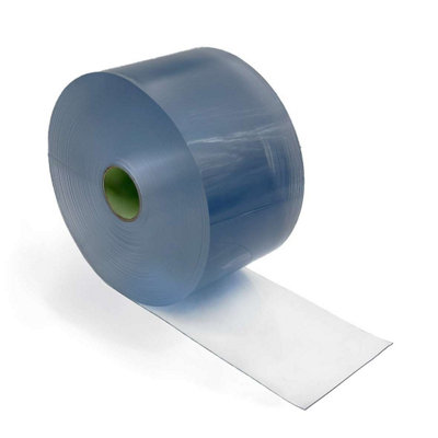 Nicoman Clear Pvc Strip Curtain Roll 2mm X 200mm X 50M from B&Q