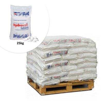 Nicoman Hydrosoft Water Softener Salt Tablets Pallet49 X 25Kg Bags from B&Q