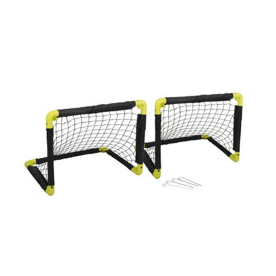2Pcs Foldable Football Goals Set With 4 Pins For KidsKids Soccer Goal Garden Backyard Active Training Sports Outdoor Games