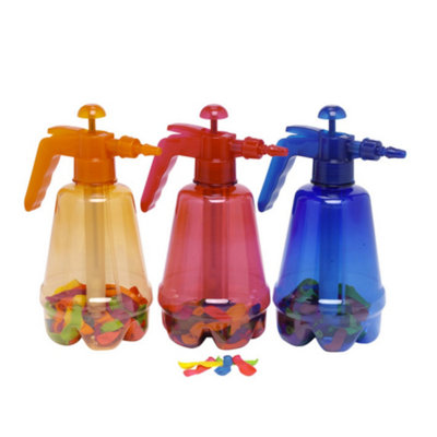 Lightweight Balloon Pumper Toy With 100Pcs Water Balloons For KidsWater Bomb Filling Station Set Hand Pump Water Balloon from B&Q