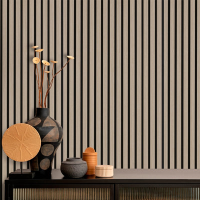  - Dbs Bathrooms Natural Oak Acoustic Slat Wall Panel 60Cm X 240Cm