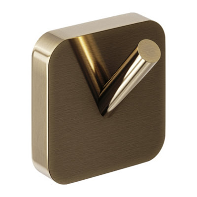  - Modern Robe Hook Single Bathroom Towel Square Wall Mounted Hanger Easy Install