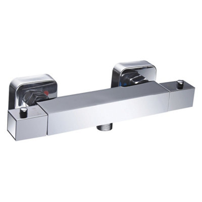 Niagara Observa Thermostatic Valve Tap Chrome Mixer Exposed Bar 1/2" Outlet from B&Q