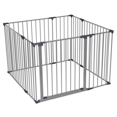 Safetots Premium Multi Panel Play Den, 105Cm X 105Cm, 70Cm High, Baby Playpen, Play Den For Toddlers, Large Playpen Grey