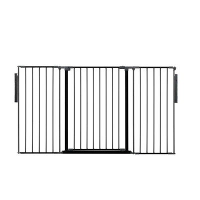 Bettacare Premium Extra Tall Multi Panel Flexible Dog BarrierUp To 174Cm WideBlack105Cm Tall from B&Q