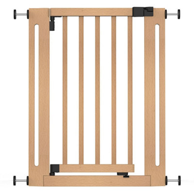 B&Q -  Wooden Elegance GateNatural63Cm71CmPressure Fit Safety GateBaby Gate For Stairs And DoorsEasy Installation