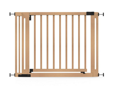 Safetots Unisex Natural Wooden Elegance Gate Pressure Fit Baby Gate In | : 115 Cm - 123 Cm - Image 3
