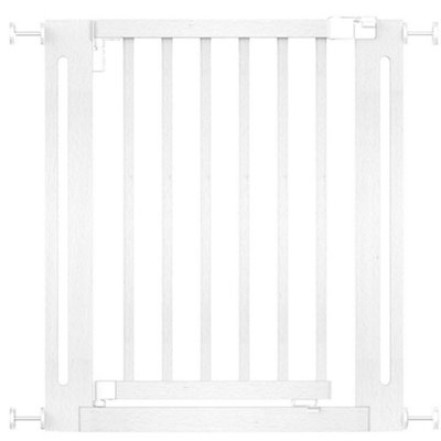 Safetots White Wooden Elegance Gate, - 79Cm, Pressure Fit Safety Gate, Baby Gate For Stairs And Doors, Easy Installation 71Cm
