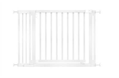 Safetots Wooden Elegance GateWhite115Cm123CmPressure Fit Safety Gate73Cm Extra Wide DoorwayEasy Installation from B&Q