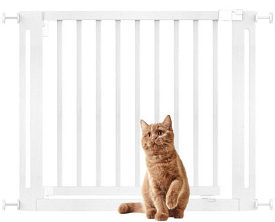 Bettacare White Wooden Elegance Dog Gate, - 103Cm, Pressure Fit Pet Gate, 73Cm Extra Wide Doorway, Easy Installation 95Cm