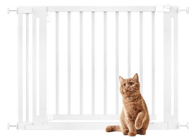 Bettacare Wooden Elegance Dog GateWhite105Cm113CmPressure Fit Pet Gate73Cm Extra Wide DoorwayEasy Installation from B&Q