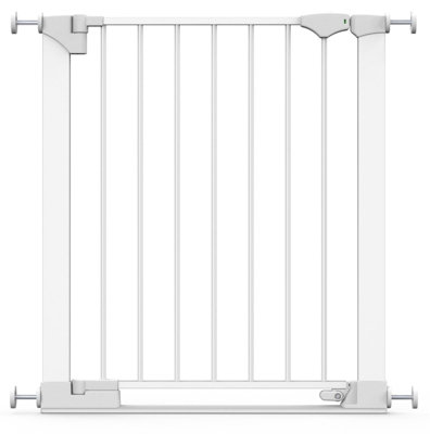 Safetots Safestep Gate, 68Cm - 75Cm, Extra Low Walkthrough, Pressure Fit Safety Gate, Baby Gate For Stairs And Doors White