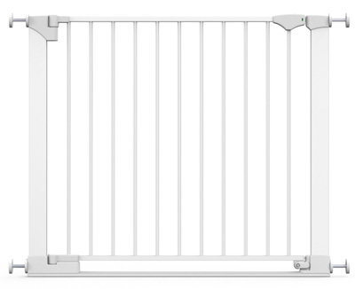 Safetots Safestep Gate, 89Cm - 96Cm, Extra Low Walkthough, 74Cm Extra Wide Doorway, One Piece Extra Wide Baby Gate White