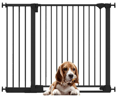 Bettacare Safestep Dog GateBlack124Cm131CmExtra Low Walkthough81Cm Extra Wide DoorwayExtra Wide Pet Gate from B&Q