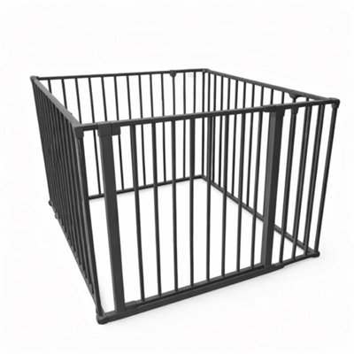 Safetots Premium Multi Panel Play Den92Cm X 92CmGrey70Cm High from B&Q