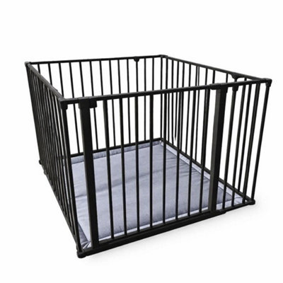 B&Q -  Premium Multi Panel Play Den With Mat92Cm X 92CmBlack70Cm High