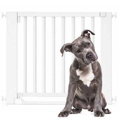 Bettacare Wooden Heritage Flat Step Dog GateWhite87Cm95Cm from B&Q
