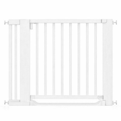 Safetots Wooden Heritage Flat Step GateWhite97Cm105Cm from B&Q