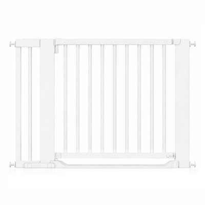 Safetots Wooden Heritage Flat Step GateWhite115Cm123Cm from B&Q
